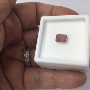1 CT Andesine Red Labradorite Rectangular Precious Stone 6 mm x 8 mm